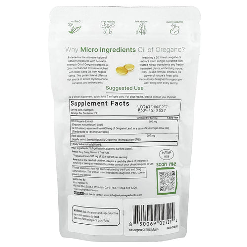 Aceite de orégano, 300 cápsulas 💊promoción 2x1
