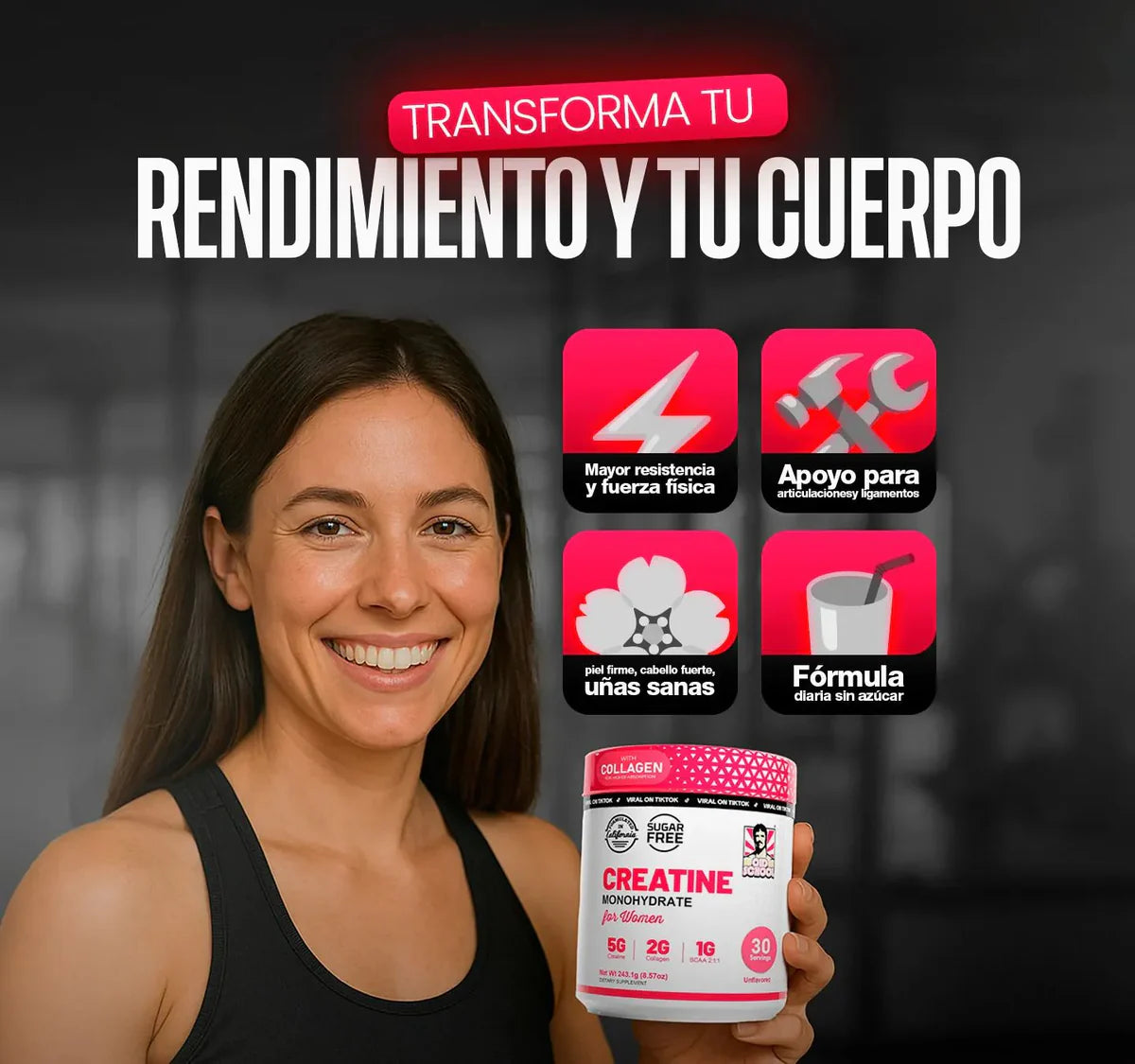 Old School® Monohidrato de creatina para mujeres 2x1! Tiempo limitado (Copia)